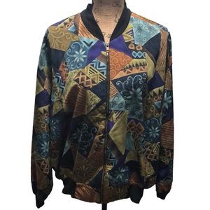 {Cascais Of California} 90s Abstract Windbreaker Jacket